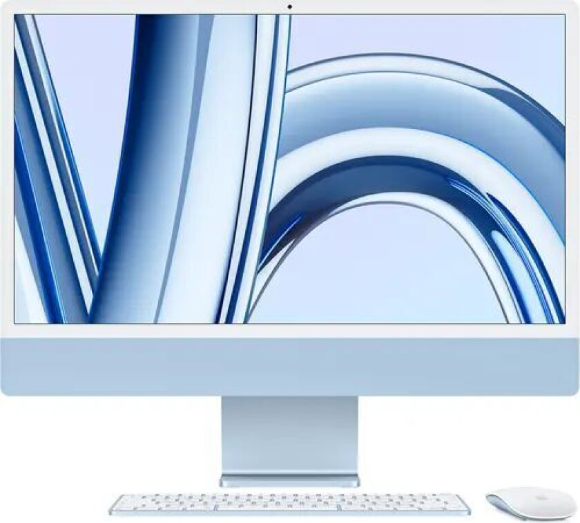 24-inch iMac with Retina 4.5K display:  M3 chip with 8‑core CPU and 10‑core GPU, 256GB SSD - Blue