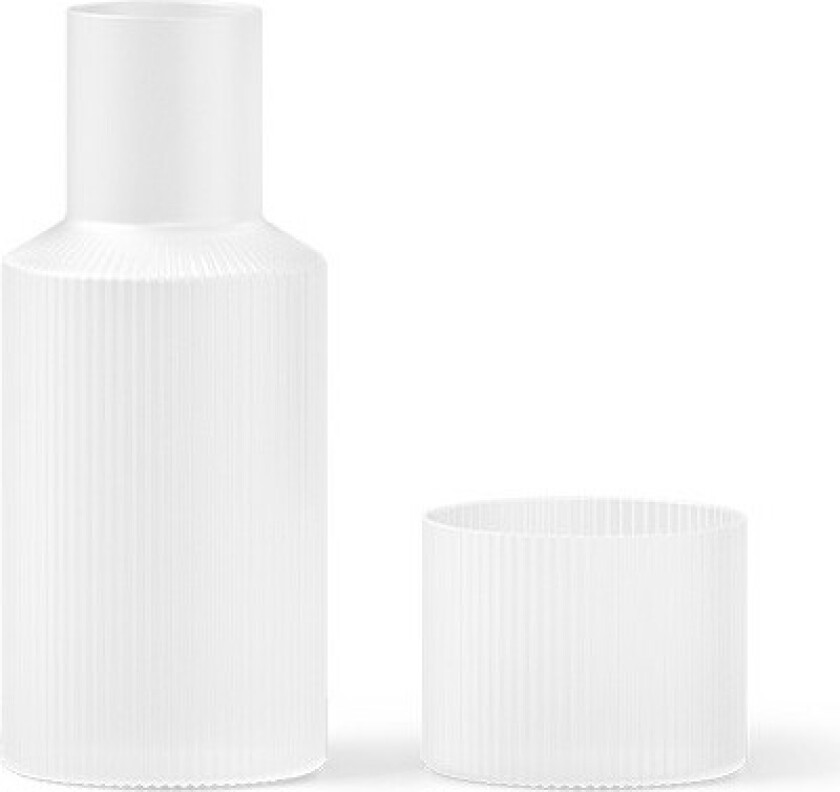 Ripple small karaffel sett Frosted