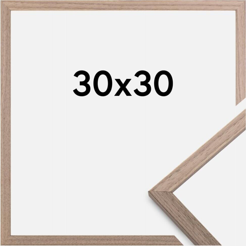 Ramme Edsbyn Valnøtt 30x30 Cm