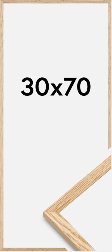 Ramme Tynn Eik Akrylglass 30x70 Cm
