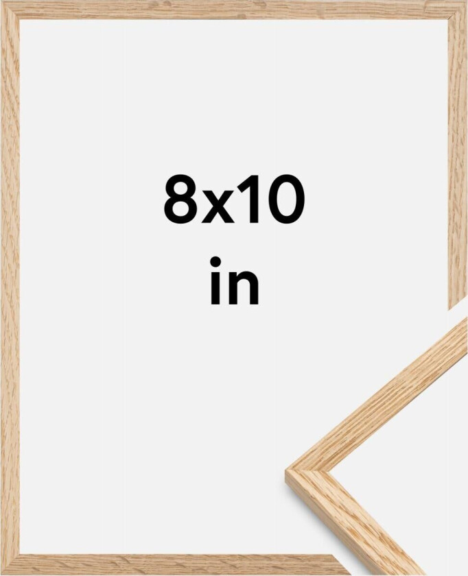 Ramme Tynn Eik Akrylglass 8x10 Inches (20,32x25,4 Cm)