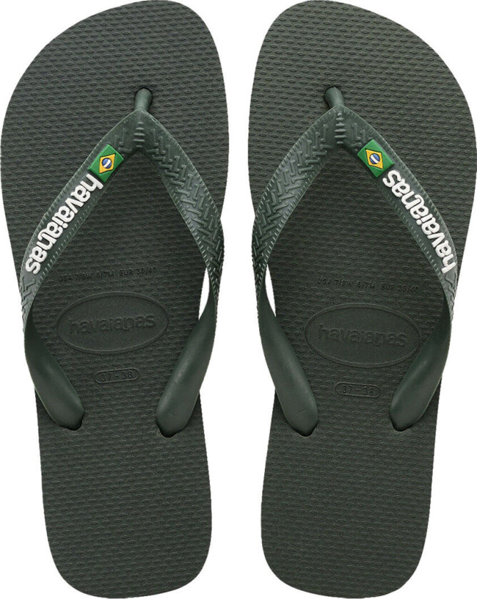 Men's Brasil Logo Green Olive/Gr Olive 39/40, Green Olive/Gr Olive