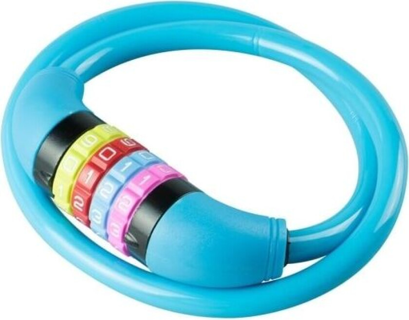 BURG-WÄCHTER 210 C 65 KIDS, Kabellås, Blå, Plast, Silikon, Stål, Stål, Silikon, Stål