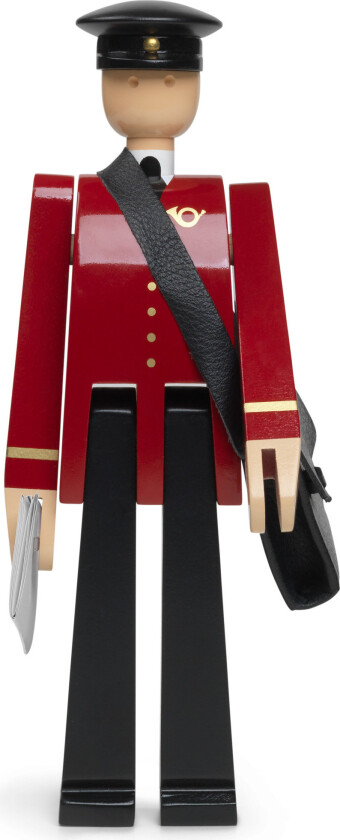 Kay Bojesen brevbærer Einar rød-svart