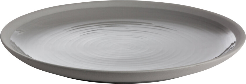 middagstallerken keramikk 26 cm grå