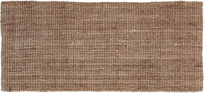 Jute dørmatte naturgrå 80x180 cm