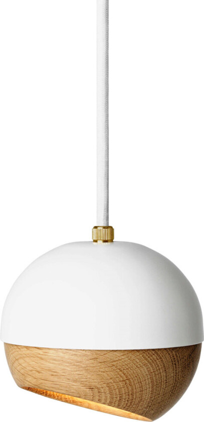 Ray pendel white, medium- detalj i eik på skjermen