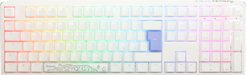 One 3 Pure White Rgb Hotswap Tastatur [Mx Brown]