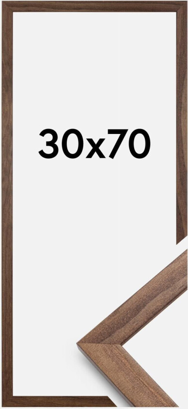 Ramme Stilren Akrylglass Valnøtt 30x70 Cm