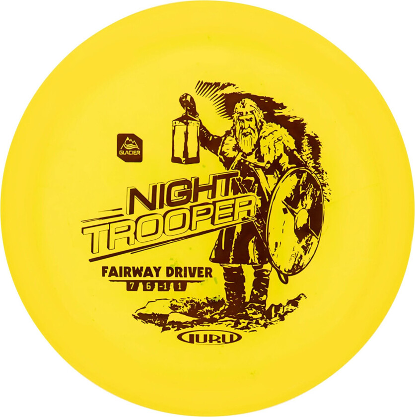 Bilde av Glacier Line Driver Night Trooper, 170-175g, driver til frisbeegolf Yellow