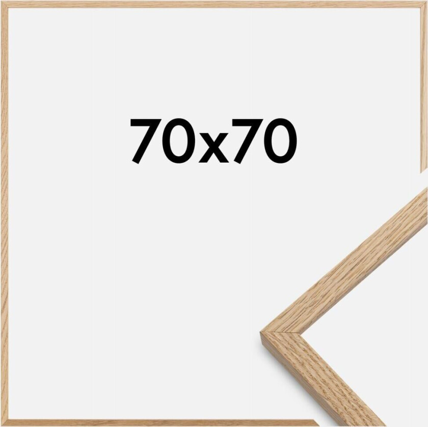 Ramme Oslo Akrylglass Eik 70x70 Cm