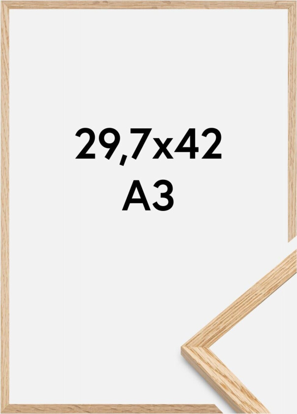 Ramme Tynn Eik Akrylglass 29,7x42 Cm (A3)