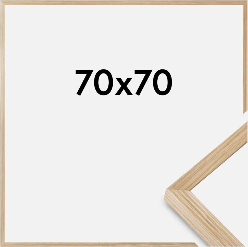 Focus Ramme Soul Oak Veneer Akrylglass 70x70 Cm