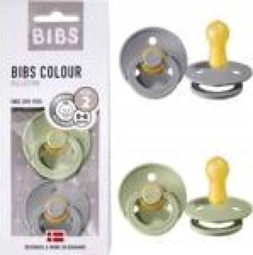 Bibs BIBS 2-PACK SAGE & CLOUD M Hevea gummi beroligende smokk
