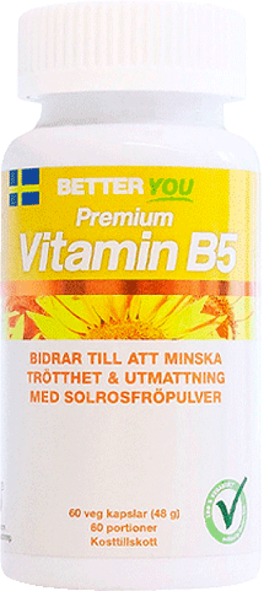 Premium Vitamin B5 60 kapsler