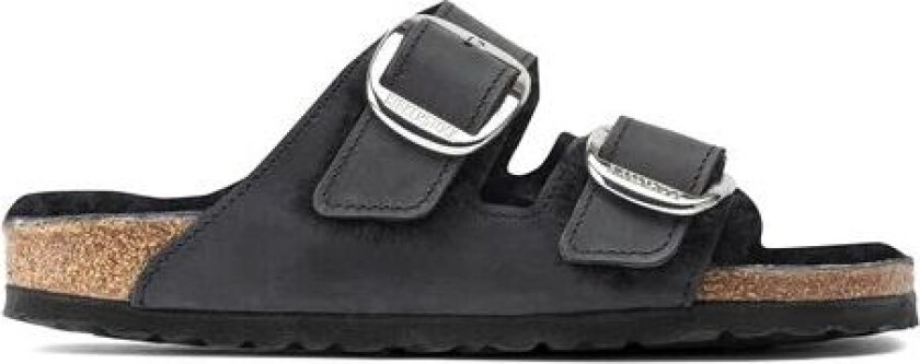 Arizona Big Buckle Oiled Leather Narrow - Black 41