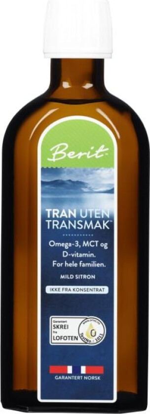 Berit Nordstrand Tran uten Transmak 250ml