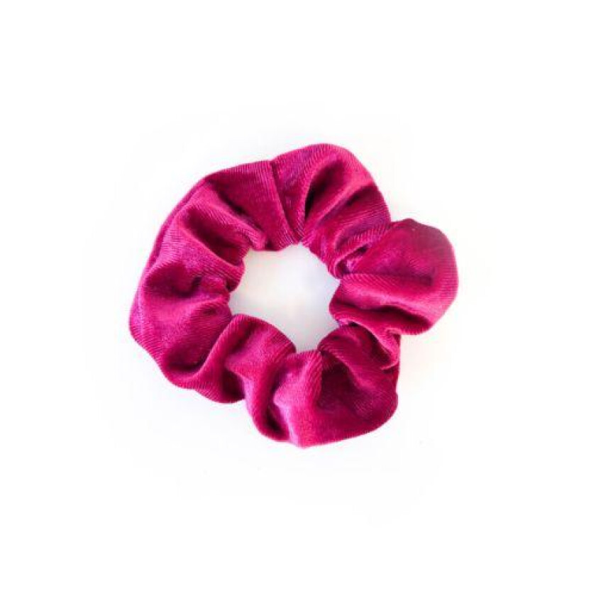 , Velvet Scrunchie - Hot Pink