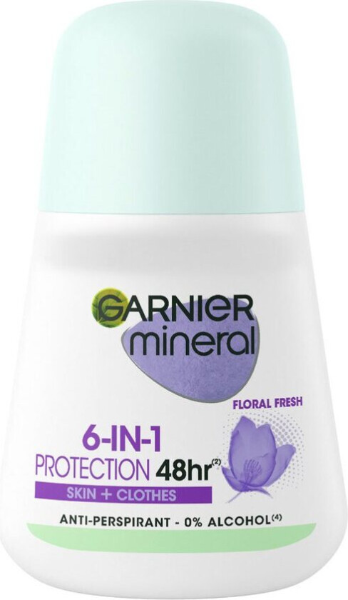 Garnier Mineral Protection 6-In-1 48h Deo Roll-On 50ml