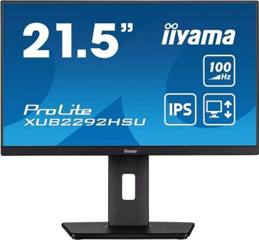 22" iiyama ProLite XUB2292HSU-B6 - LED monitor - Full HD (1080p) - 22" - 1 ms - Skjerm