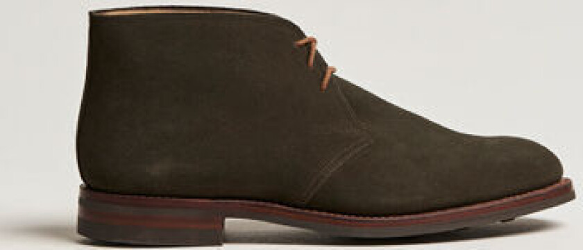 Chiltern Dainite Chukka Boot Green Suede