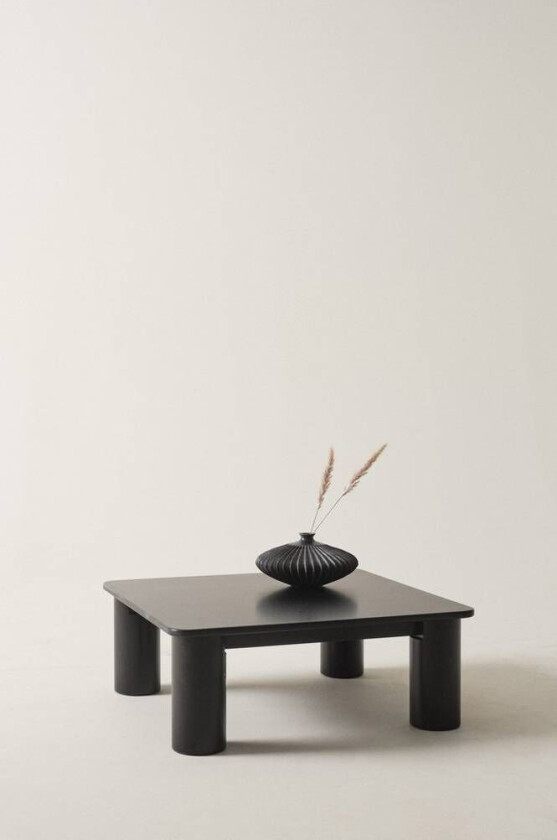 sofabord 80x80 cm Svart matt svart