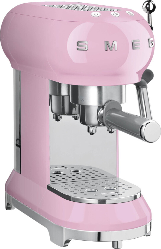 SMEG Espressomaskin Rosa 50'S Style ecf01pkeu