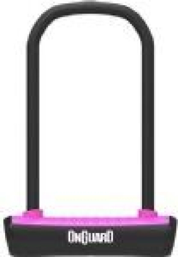 ONGUARD NEON 8152PN U-LOCK sykkellås - 115mm 292mm - håndtak + 2 x rosa nøkler (NY)