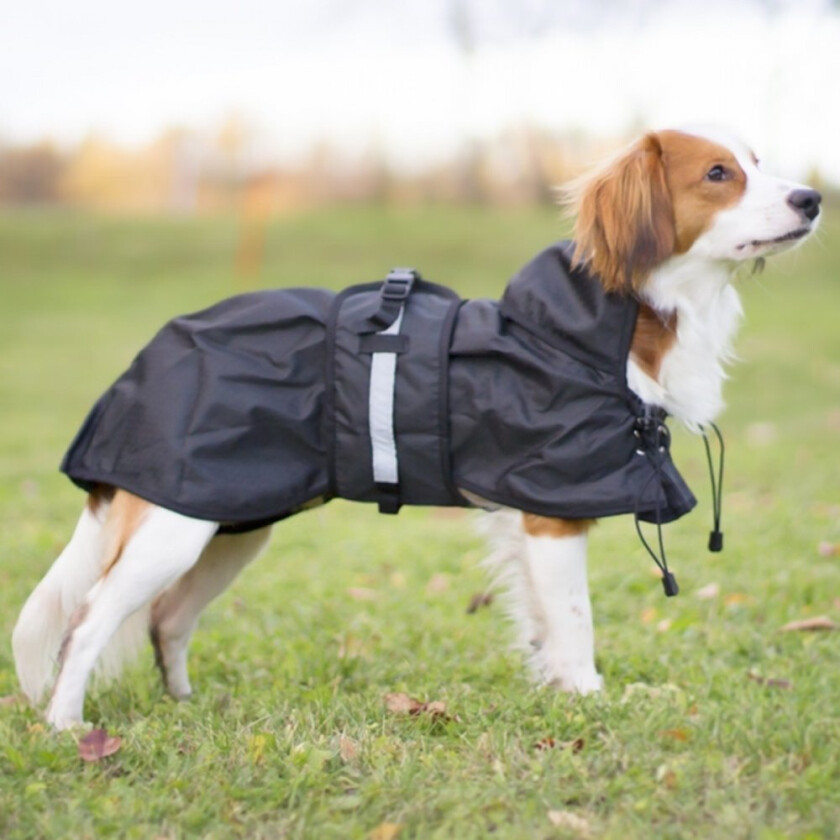 Back on Track Dog rain rug (no filling), Black (21 cm)