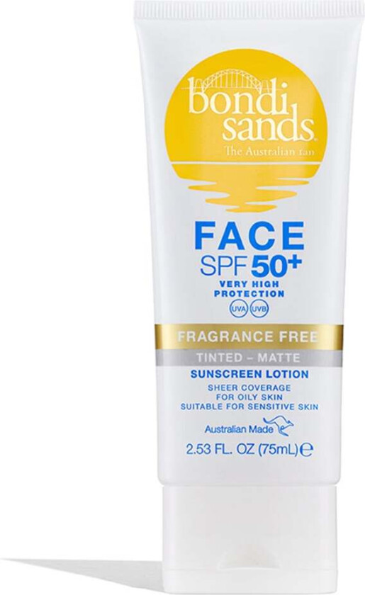 Fragrance Free Matte Tinted Face Lotion SPF50+ 75ml