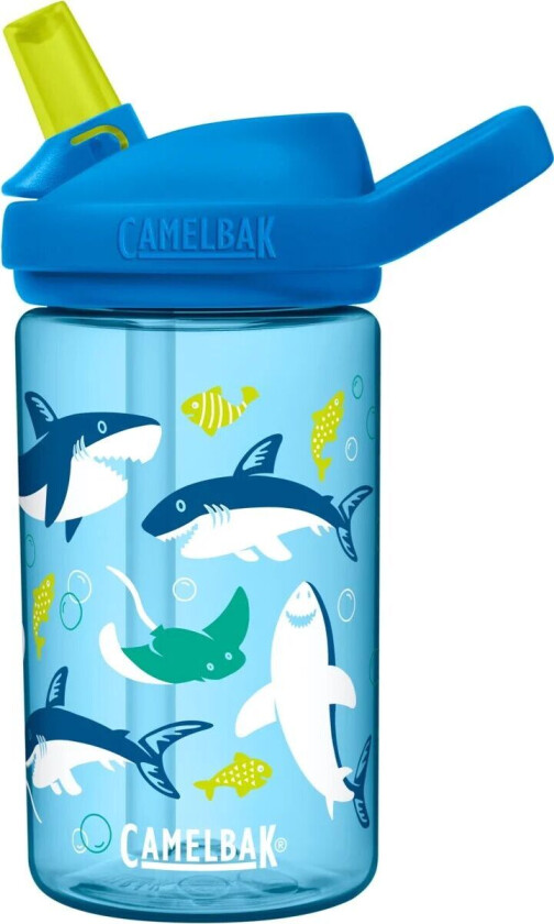 Bilde av Camelbak Eddy+ Kids Drikkeflaske, Sharks and Rays, 0,4 L