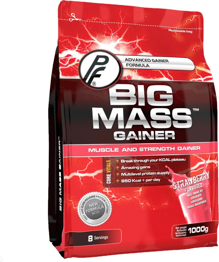 Big Mass Gainer 1kg STRAWBERRY