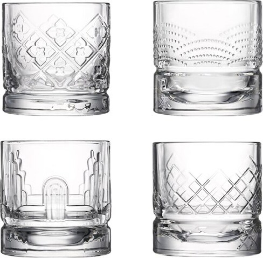 La Rochère Dandy whiskeyglass 4 deler Klar