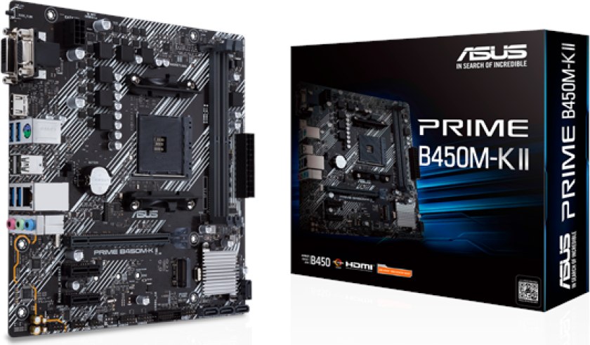 PRIME B450M-K II Hovedkort - AMD B450 - AMD AM4 socket - DDR4 RAM - Micro-ATX