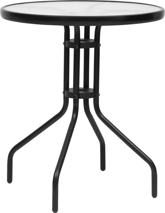 Hagebord svart Ø60x70 cm stål