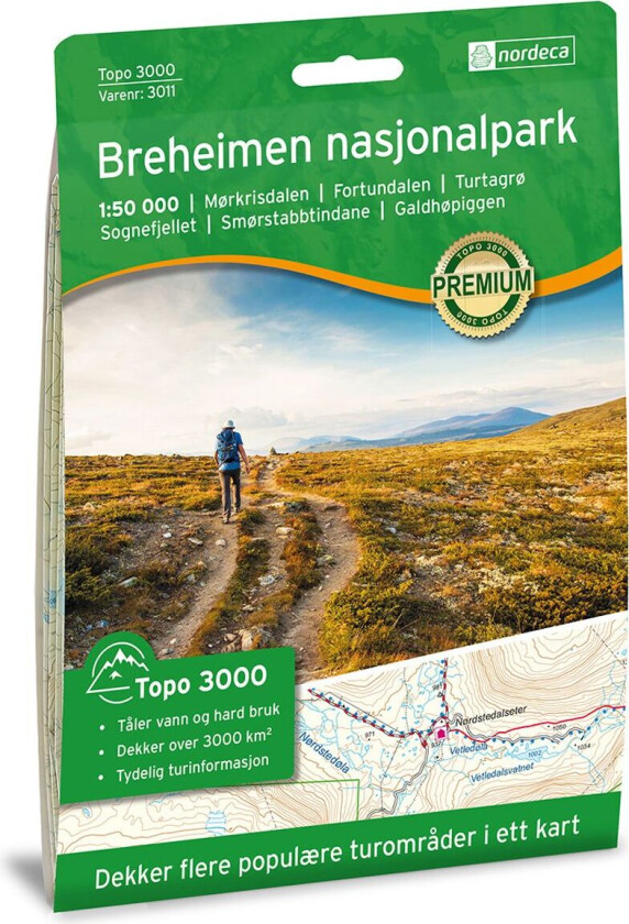Breheimen Nasjonalpark 1:50 000