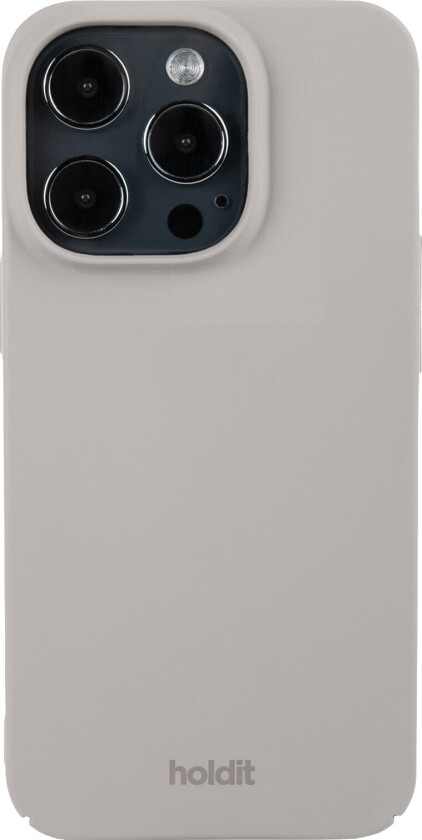 Holdit iPhone 15 Pro Slim Plast Deksel - Taupe
