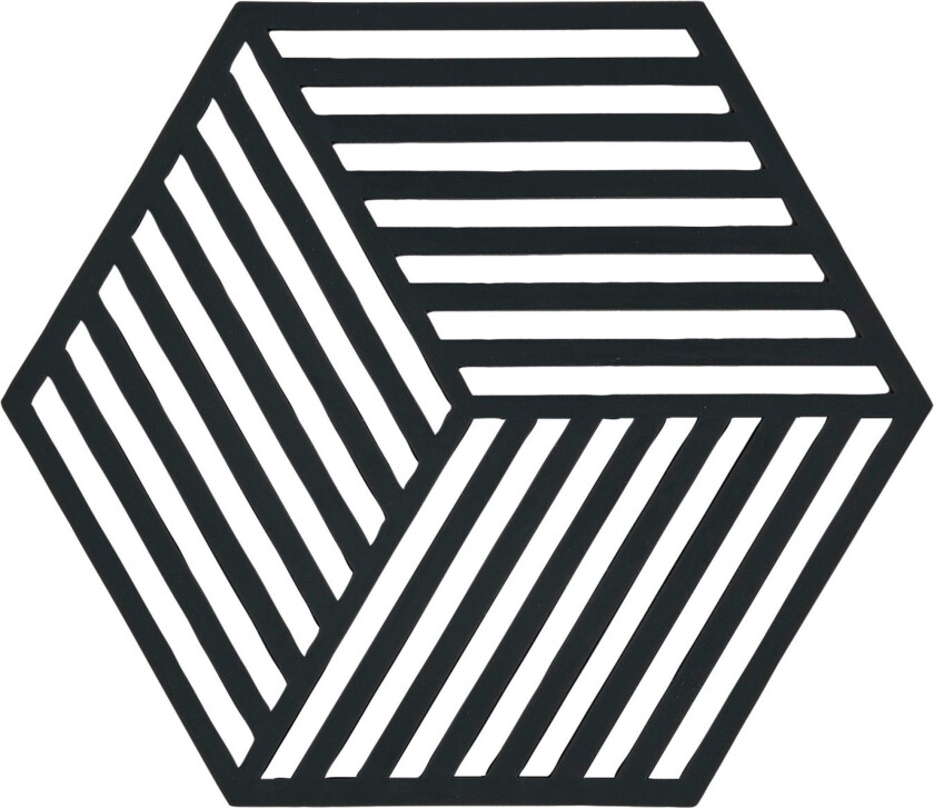 Hexagon gryteunderlag svart