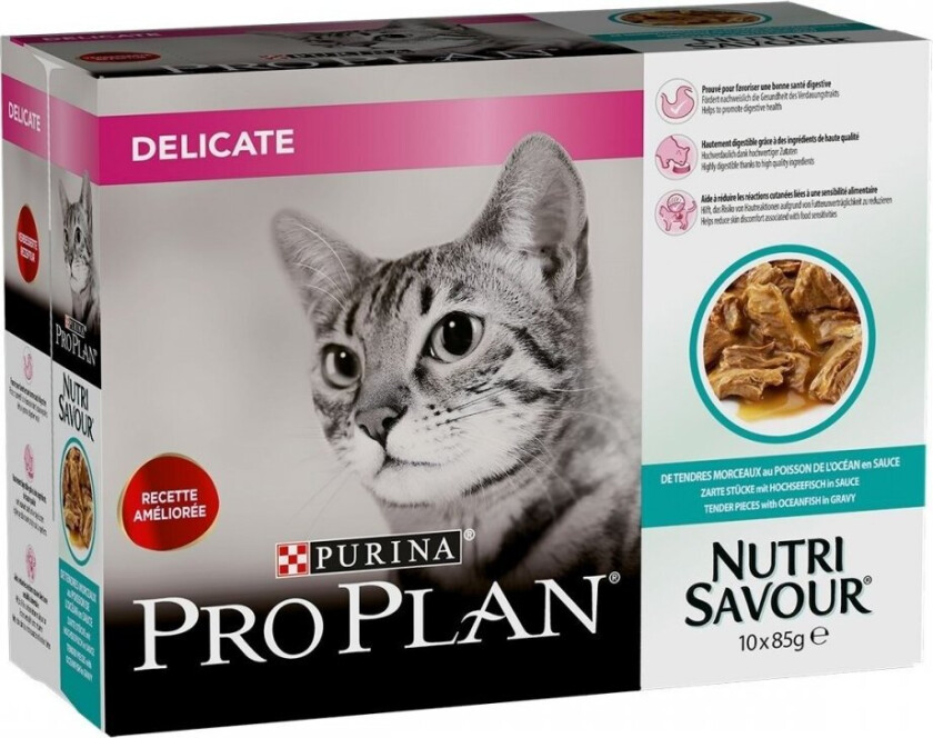 Purina Pro Plan Cat Delicate Ocean Fish Multipack Wet 10x85 g