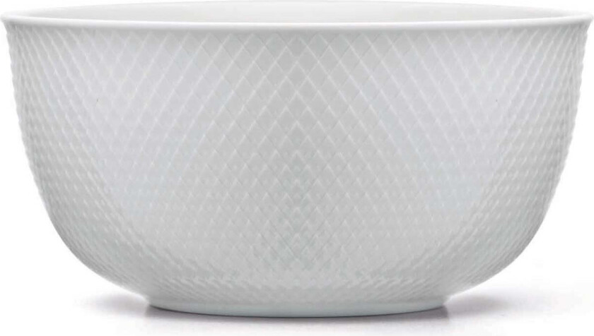Rhombe serveringskål Ø 22 cm hvit
