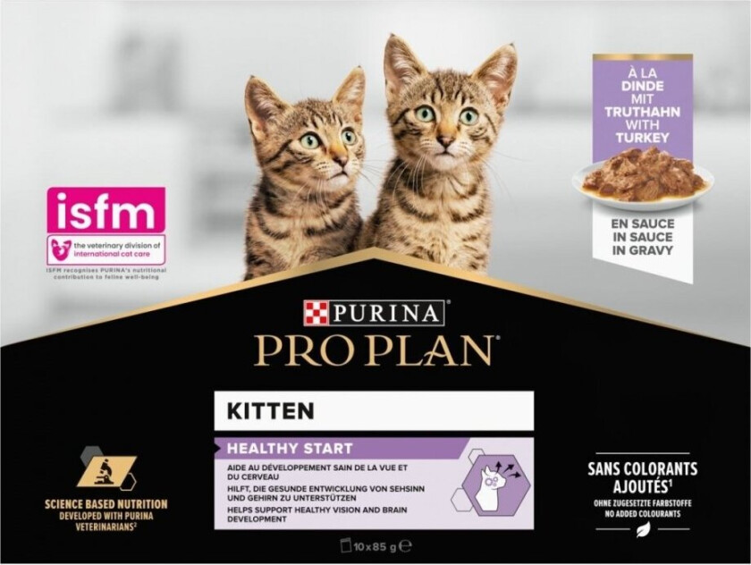 Pro Plan Kitten Turkey Multipack Wet 10x85 g