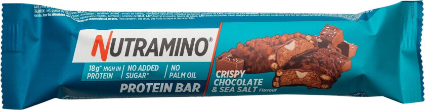 Crispy Chocolate & Sea Salt 55g, proteinbar Chocolate & Sea Salt