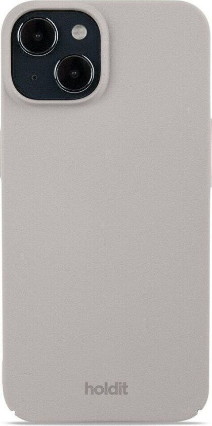Holdit iPhone 15 Slim Plast Deksel - Taupe