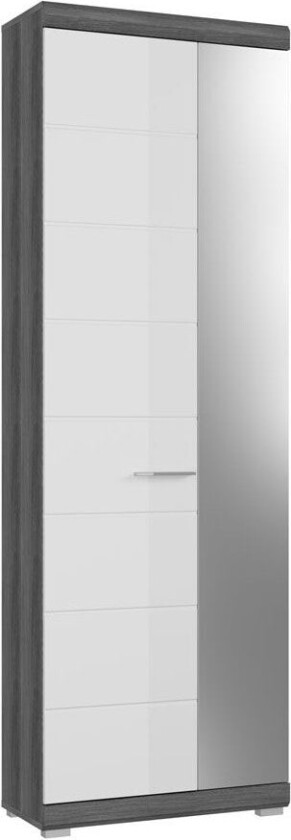 Scout garderobeskap 2 dører grå.