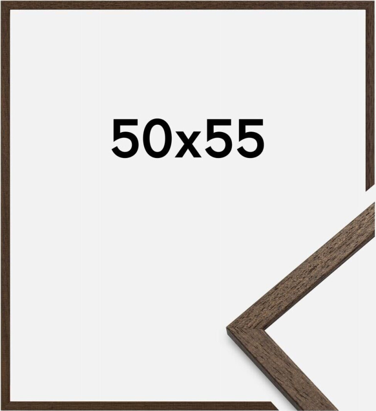 Ramme Edsbyn Akrylglass Valnøtt 50x55 Cm