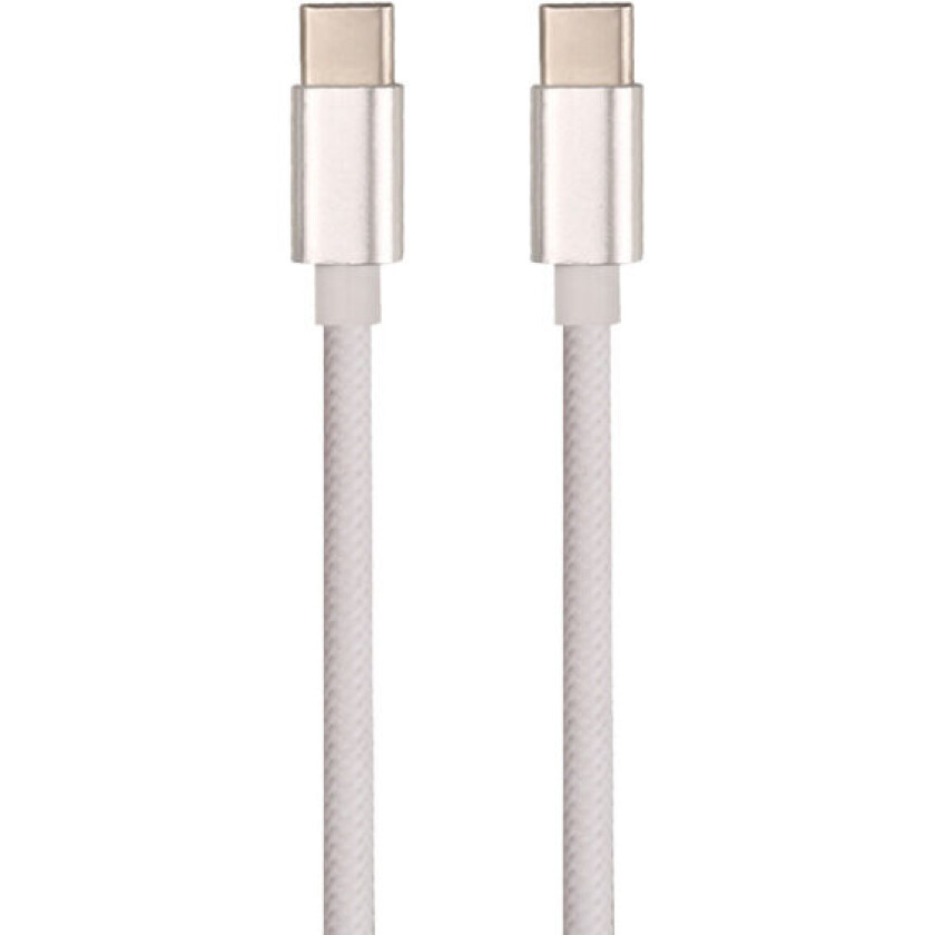 Ladekabel USB-C til USB-C 1m hvit - 93108