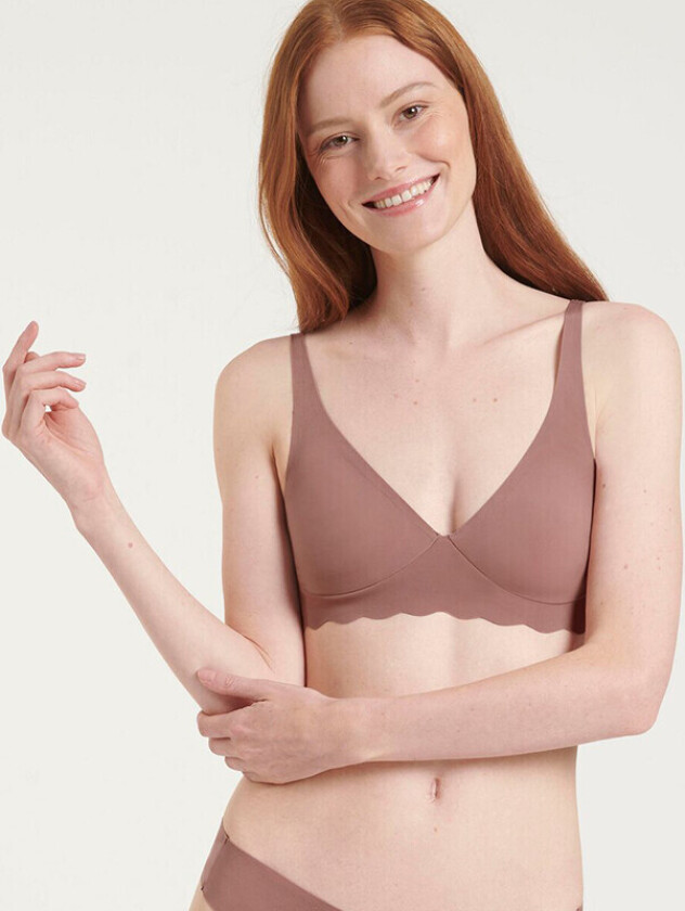 Zero Microfibre. Soft BH Uten Spiler, Farge: Cacao, Størrelse: L, Kvinner