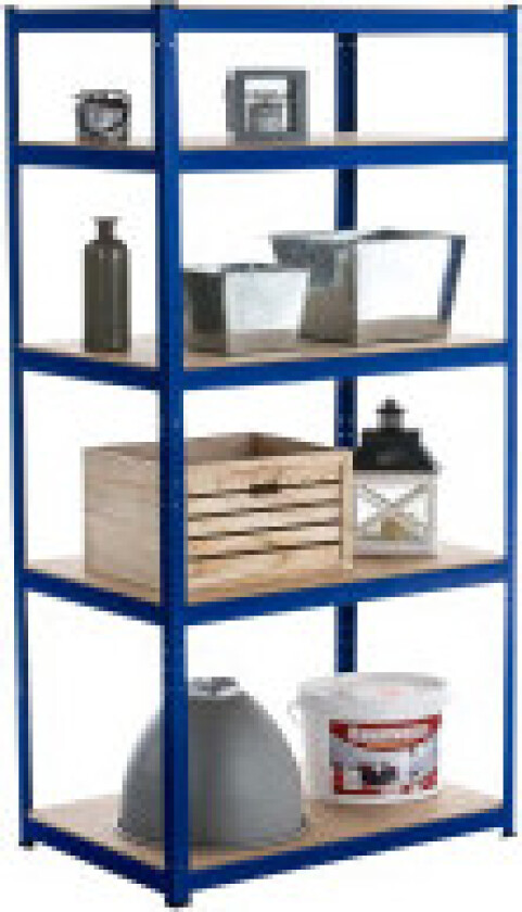 Oppbevaringshylle STOR 90x45x180 cm Blå