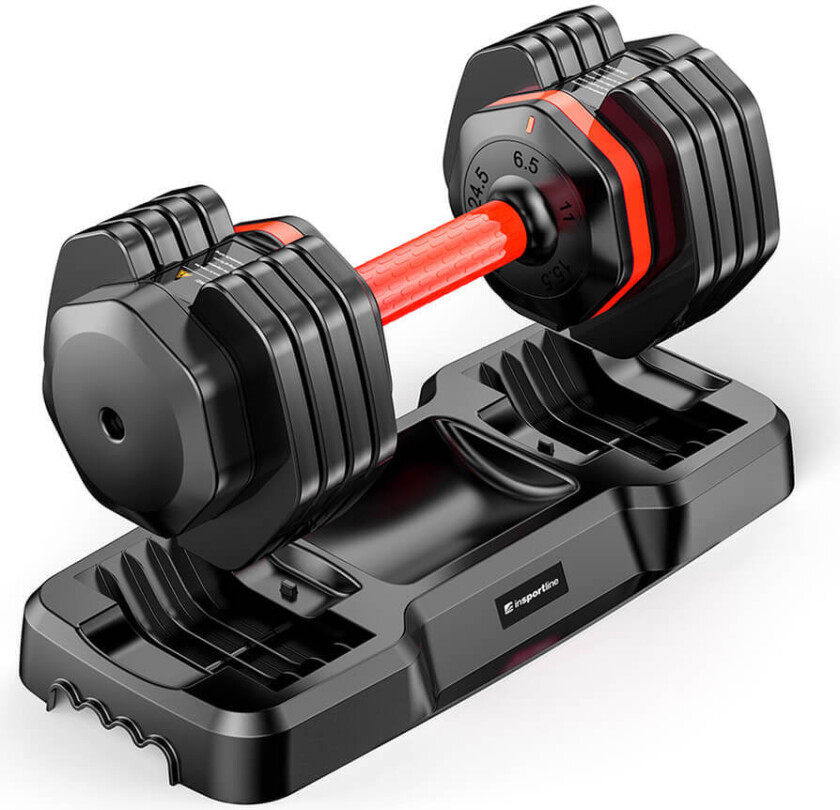 Justerbar manual, 6.5 - 24.5 kg, inSPORTline DuraBell