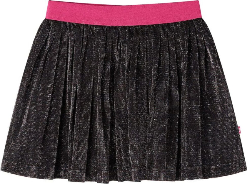 Bilde av Plissert skjørt for barn med glitter marineblå 116